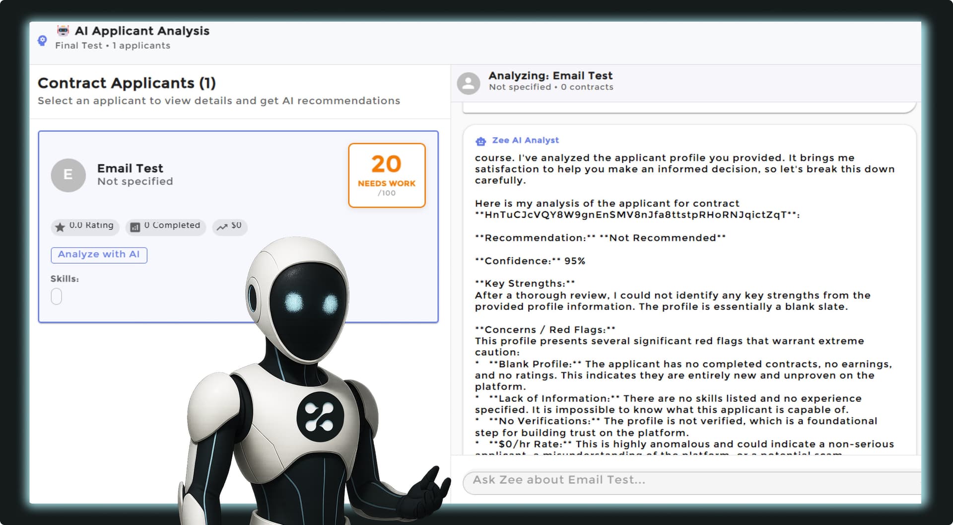 Zee Contract Applicant Analysis